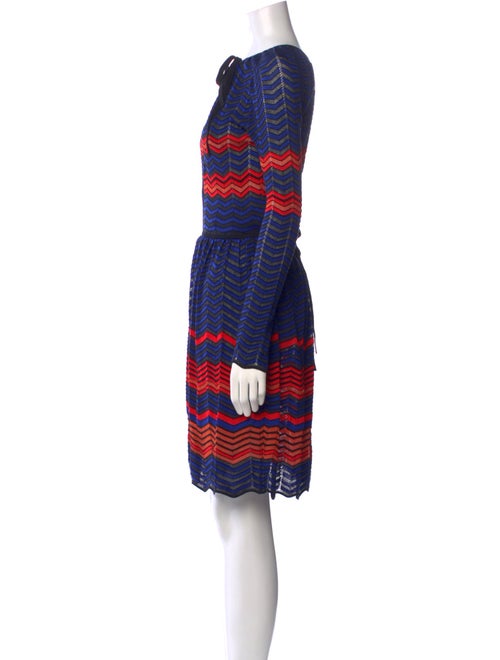 M Missoni Striped Knee-Length Dress
