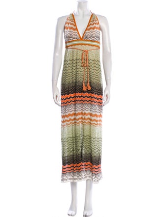 M Missoni Striped Long Dress