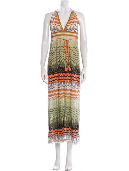 M Missoni Striped Long Dress