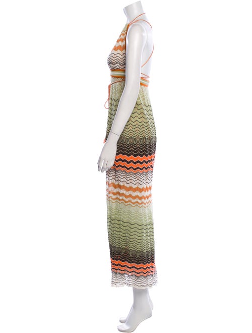 M Missoni Striped Long Dress
