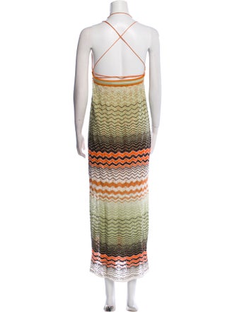 M Missoni Striped Long Dress