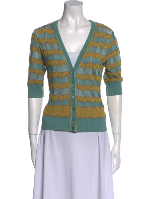 M Missoni Striped V-Neck Crop Top