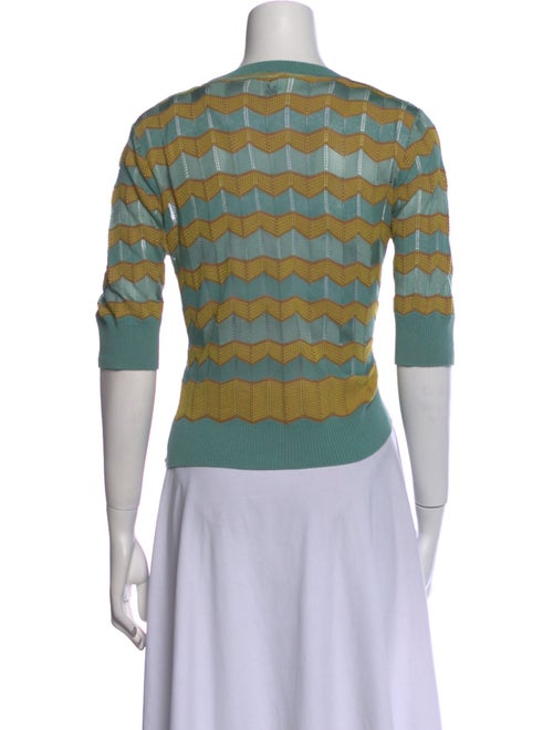 M Missoni Striped V-Neck Crop Top