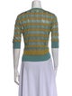 M Missoni Striped V-Neck Crop Top