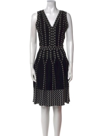 M Missoni Printed Midi Length Dress