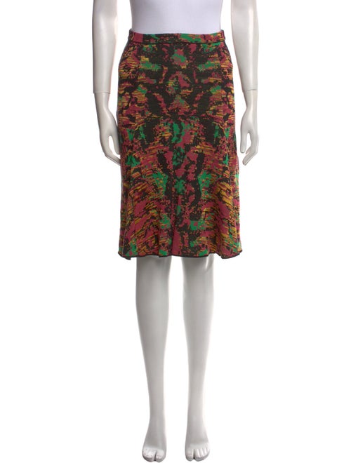 M Missoni Floral Print Knee-Length Skirt