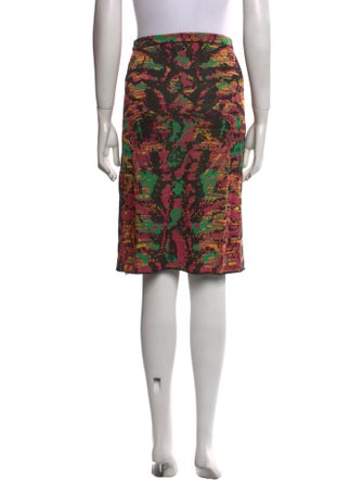 M Missoni Floral Print Knee-Length Skirt