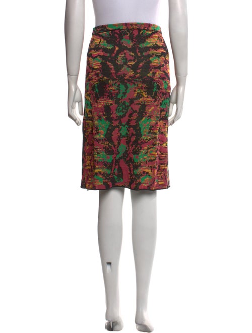 M Missoni Floral Print Knee-Length Skirt