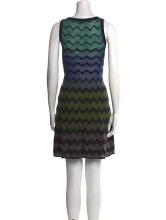 M Missoni Striped Mini Dress
