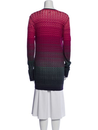 M Missoni Striped V-Neck Sweater