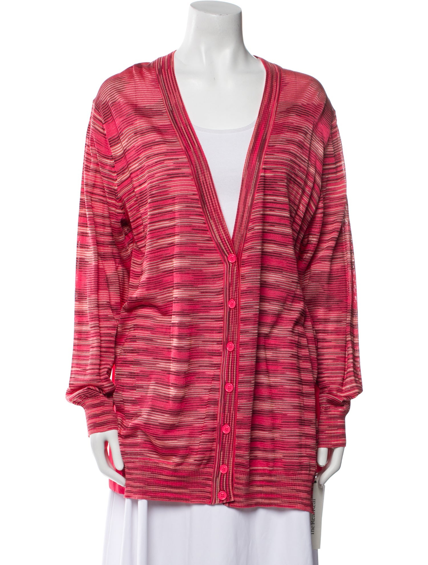 M Missoni Striped V-Neck Sweater w/ Tags