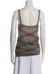 M Missoni Linen Scoop Neck Top