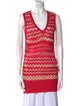 M Missoni Striped V-Neck Sweater