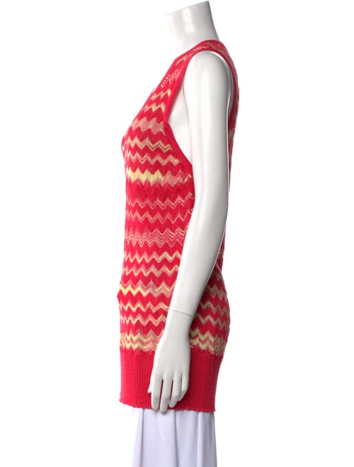 M Missoni Striped V-Neck Sweater