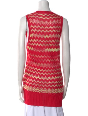 M Missoni Striped V-Neck Sweater