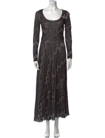 M Missoni Printed Long Dress