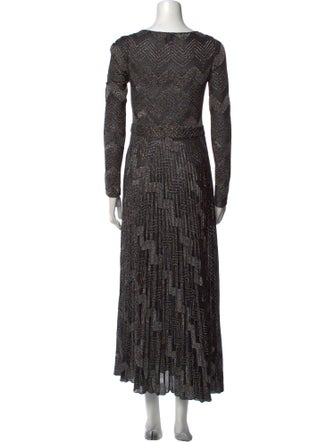 M Missoni Printed Long Dress