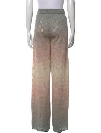 M Missoni Colorblock Pattern Wide Leg Pants