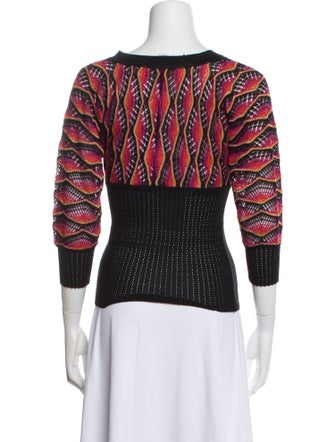 M Missoni Printed V-Neck Sweater