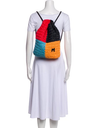 M Missoni Straw Backpack