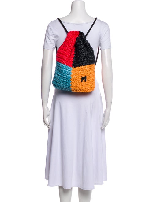 M Missoni Straw Backpack