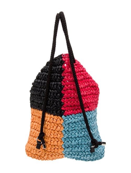 M Missoni Straw Backpack