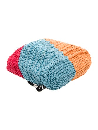 M Missoni Straw Backpack