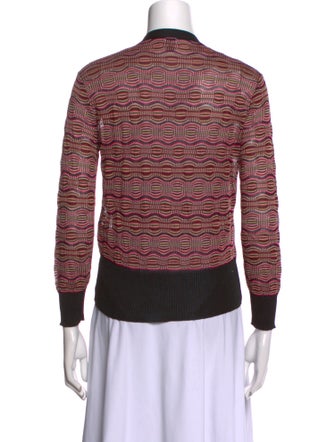 M Missoni Printed V-Neck Sweater