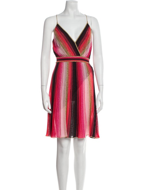 M Missoni Striped Knee-Length Dress