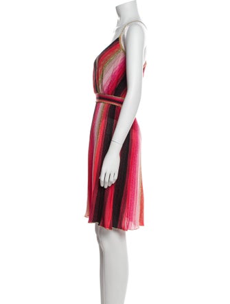 M Missoni Striped Knee-Length Dress