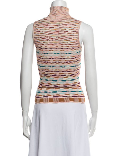 M Missoni Printed Turtleneck Top
