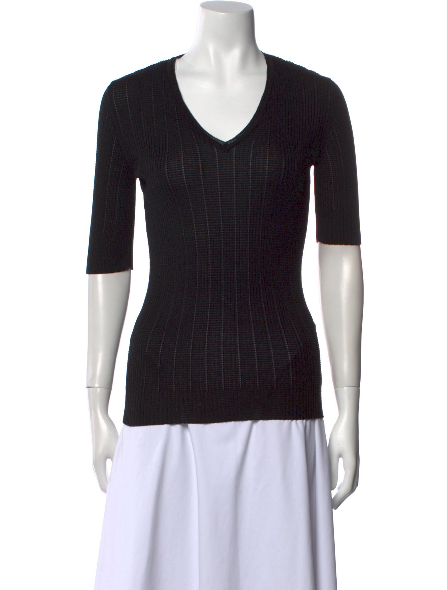 M Missoni V-Neck Short Sleeve Top