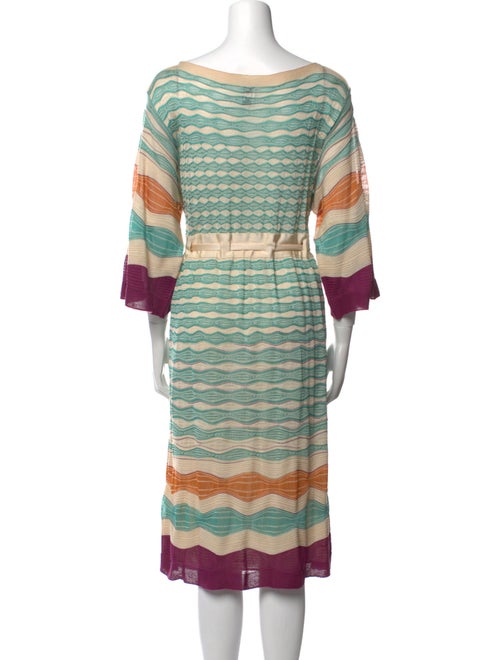 M Missoni Striped Midi Length Dress