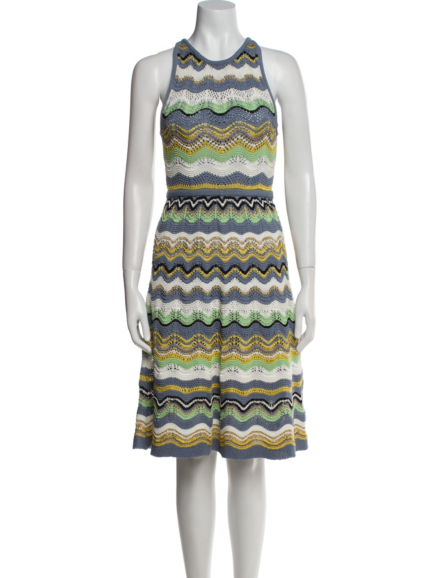 M Missoni Striped Knee-Length Dress