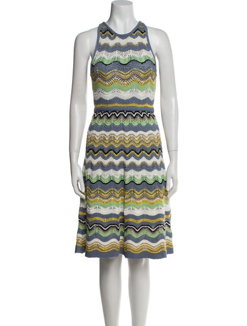 M Missoni Striped Knee-Length Dress