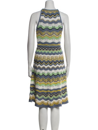 M Missoni Striped Knee-Length Dress