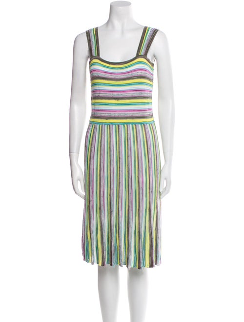 M Missoni Striped Knee-Length Dress