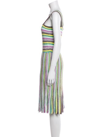 M Missoni Striped Knee-Length Dress