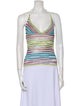 M Missoni Striped V-Neck Top