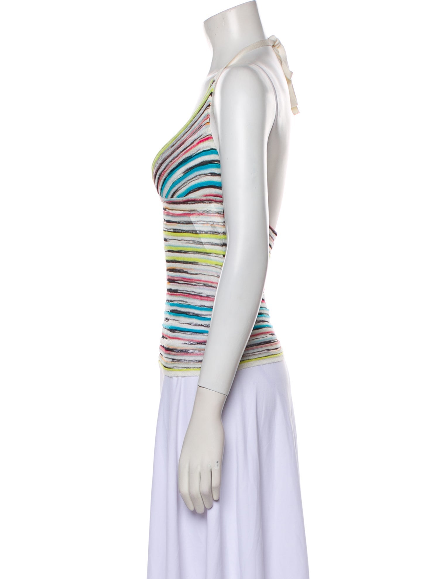M Missoni Striped V-Neck Top