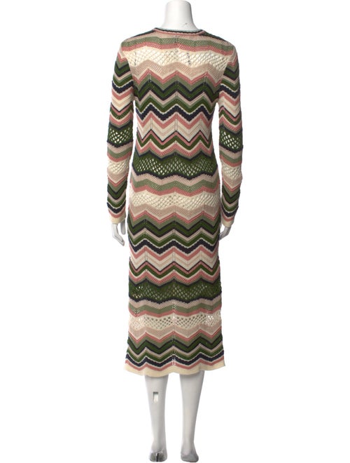 M Missoni Striped Midi Length Dress