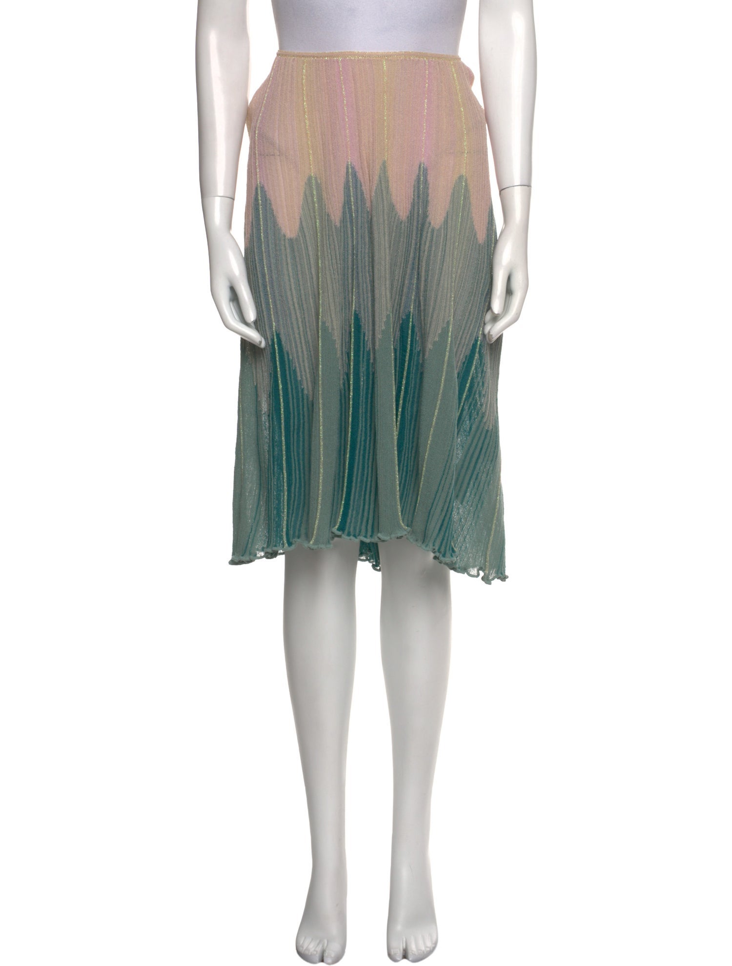 M Missoni Printed Knee-Length Skirt
