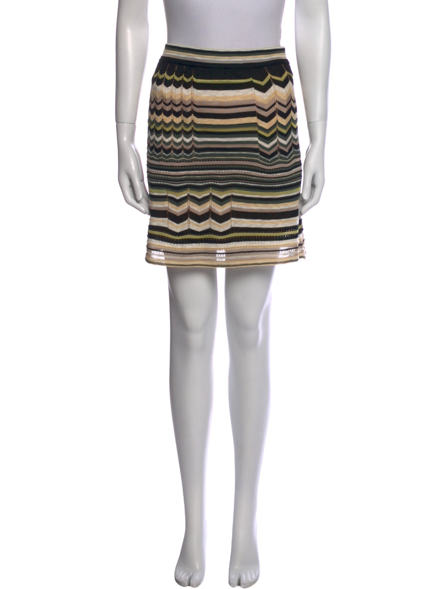 M Missoni Striped Mini Skirt