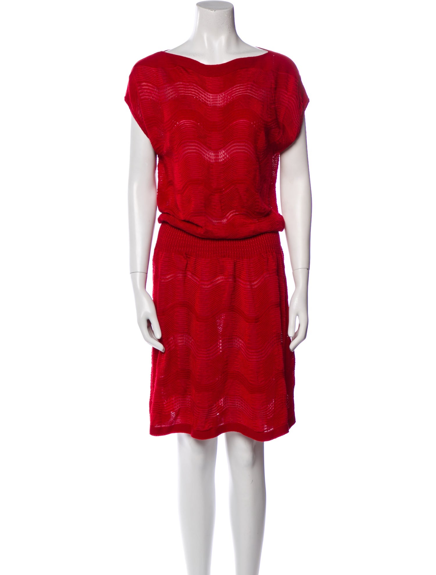 M Missoni Merino Wool Midi Length Dress