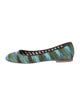 M Missoni Canvas Striped Ballet Flats
