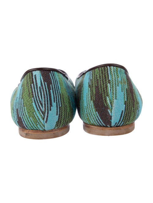 M Missoni Canvas Striped Ballet Flats