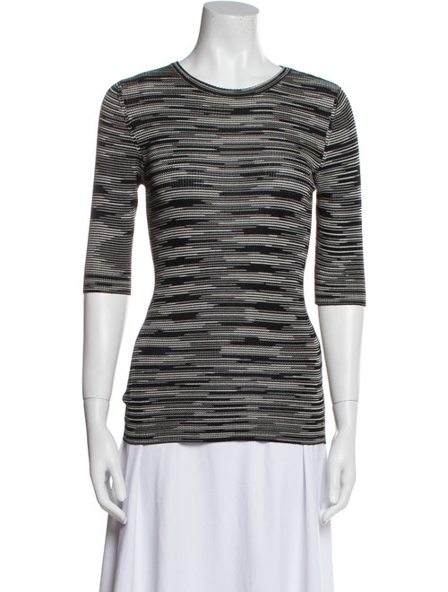 M Missoni Striped Scoop Neck T-Shirt