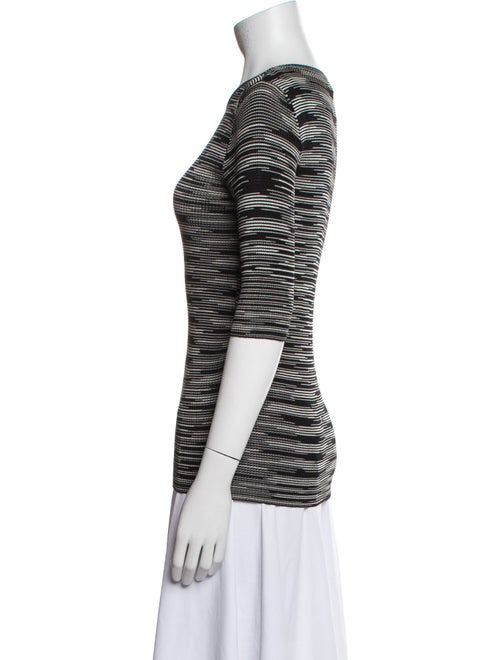 M Missoni Striped Scoop Neck T-Shirt