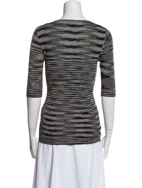 M Missoni Striped Scoop Neck T-Shirt