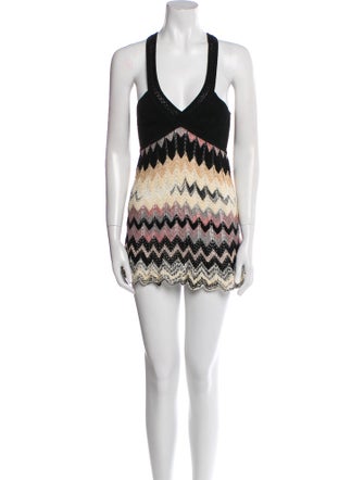 M Missoni Striped V-Neck Tunic